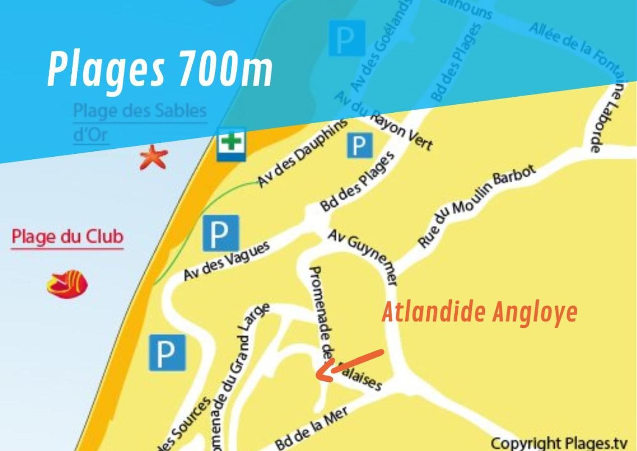 Apartmán Atlantide Angloye Anglet Exteriér fotografie